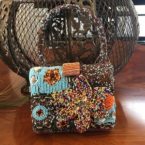 Beaded Clutch Purse NWT